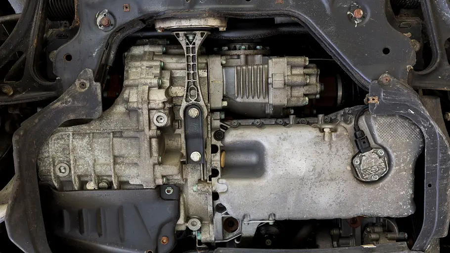 Das Winkelgetriebe des VW Golf R32 4Motion. 