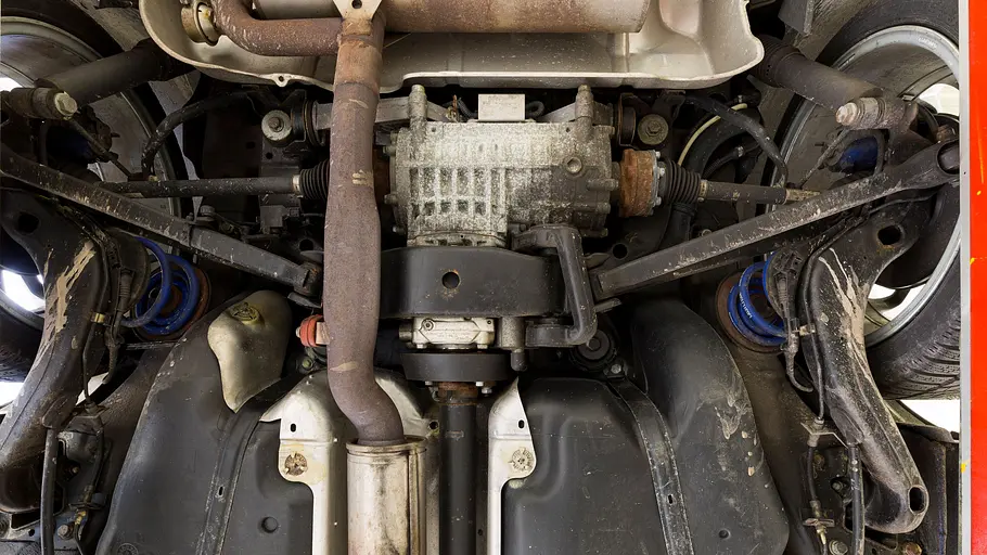 Das Hinterachsdifferential des VW Golf R32 4Motion.