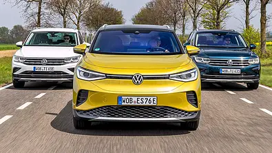 VW Tiguan 1.4 eHybrid/VW ID.4 Pro/VW Tiguan 2.0 TDI SCR 4Motion - Foto: Frank Ratering