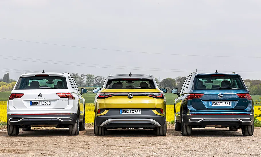 VW Tiguan 1.4 eHybrid/VW ID.4 Pro/VW Tiguan 2.0 TDI SCR 4Motion
