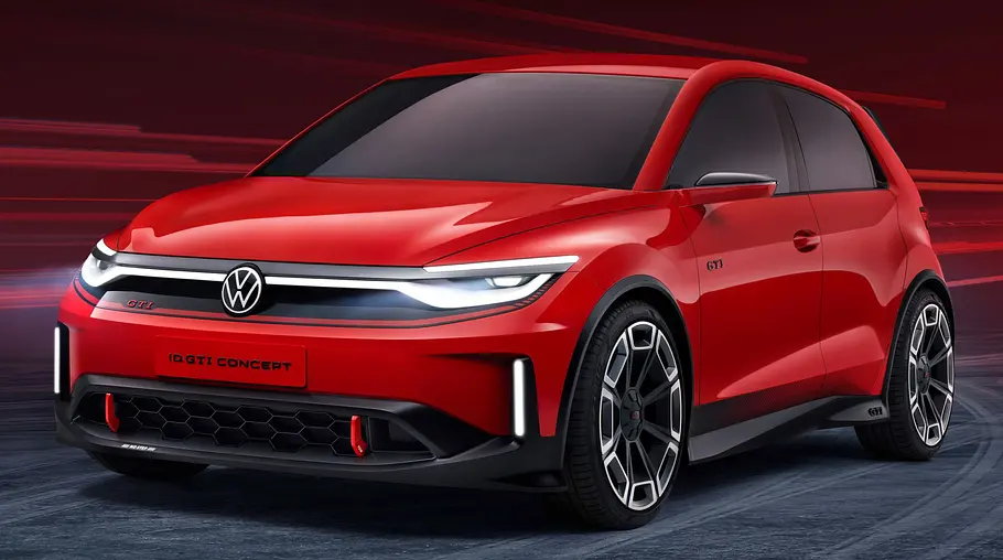 Der VW ID. GTI Concept stehend von vorne