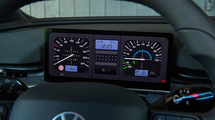 VW ID. Polo Fahrbericht Der Digitaltacho im Cockpit des VW ID. Polo im Detail.