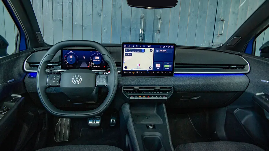 VW ID. Polo Fahrbericht Das Cockpit des VW ID. Polo.