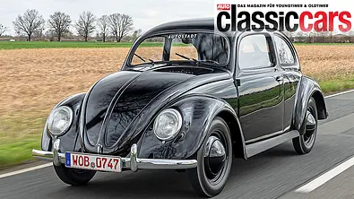 VW Käfer 38; fahrend von vorne - Foto: Frank Ratering