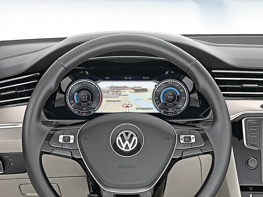VW Passat Variant 2014 Vergleich Bilder technische Daten Display