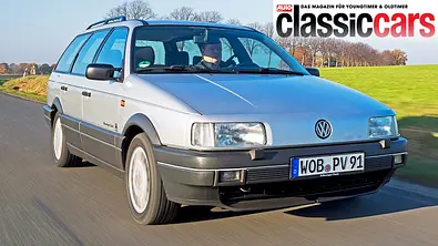 Der VW Passat GT G60 Syncro fahrend von schräg vorne. - Foto: Klaus Huber-Abendroth
