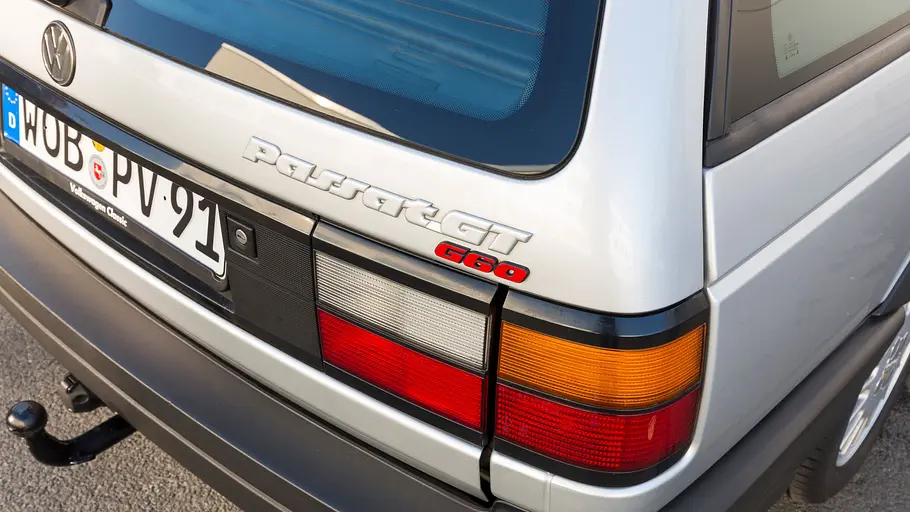 Der Schriftzug des VW Passat GT G60 Syncro.