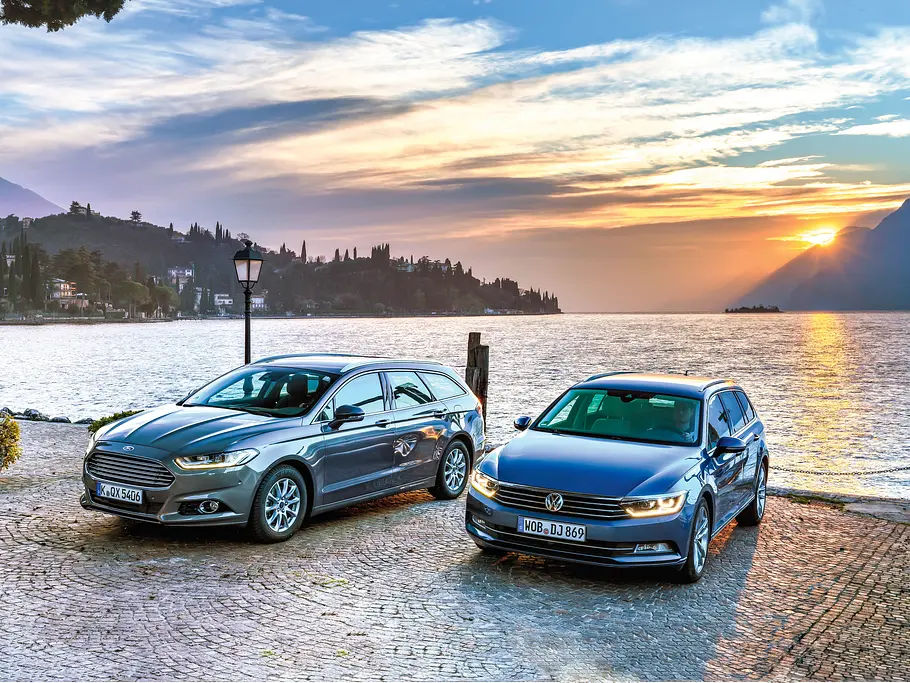 Ford Mondeo Turnier 2.0 TDCi VW Passat Variant 2.0 TDI BMT Kombi Vergleich Test