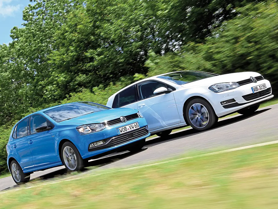 VW Golf Polo Vergleich Test Bilder technische Daten