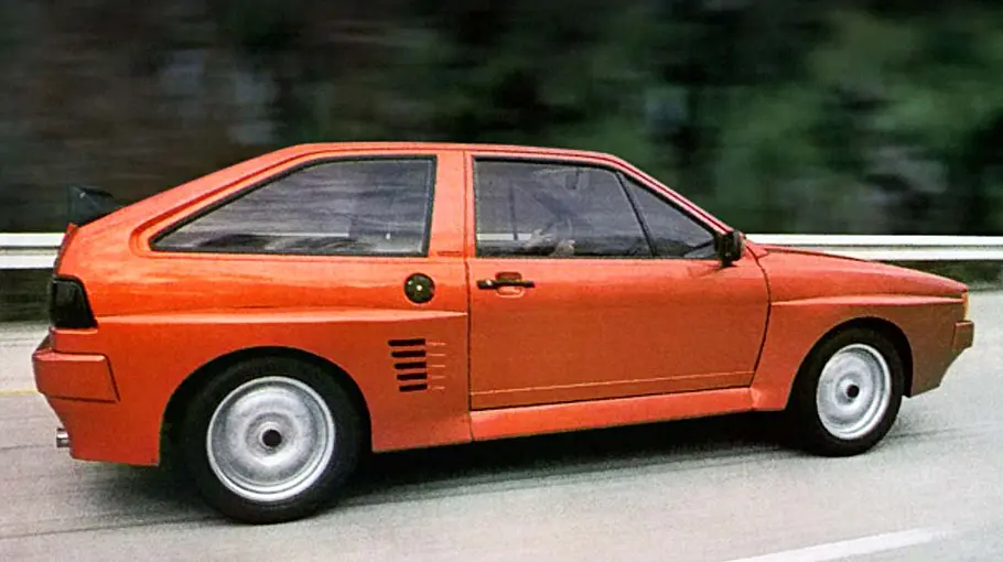 Der VW Scirocco Bi-Motor (1984) in der Seitenansicht