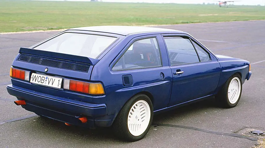 Der VW Scirocco Bi-Motor (1983) in der Heckansicht