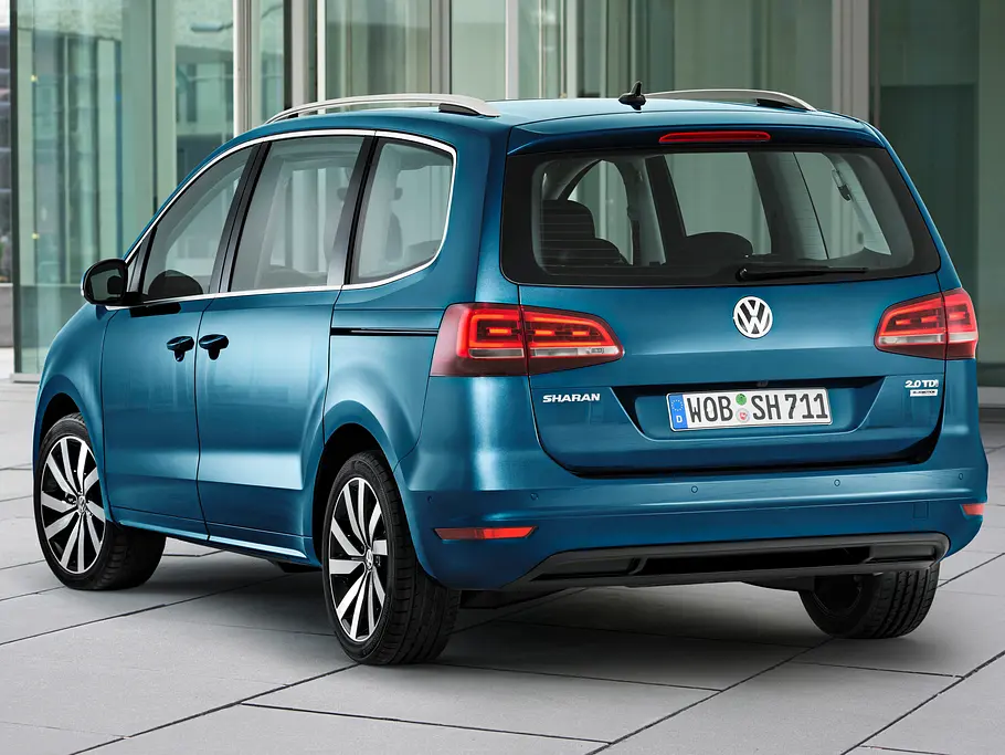 VW Sharan Facelift 2015 Familien Van Genfer Autosalon Motoren TDI