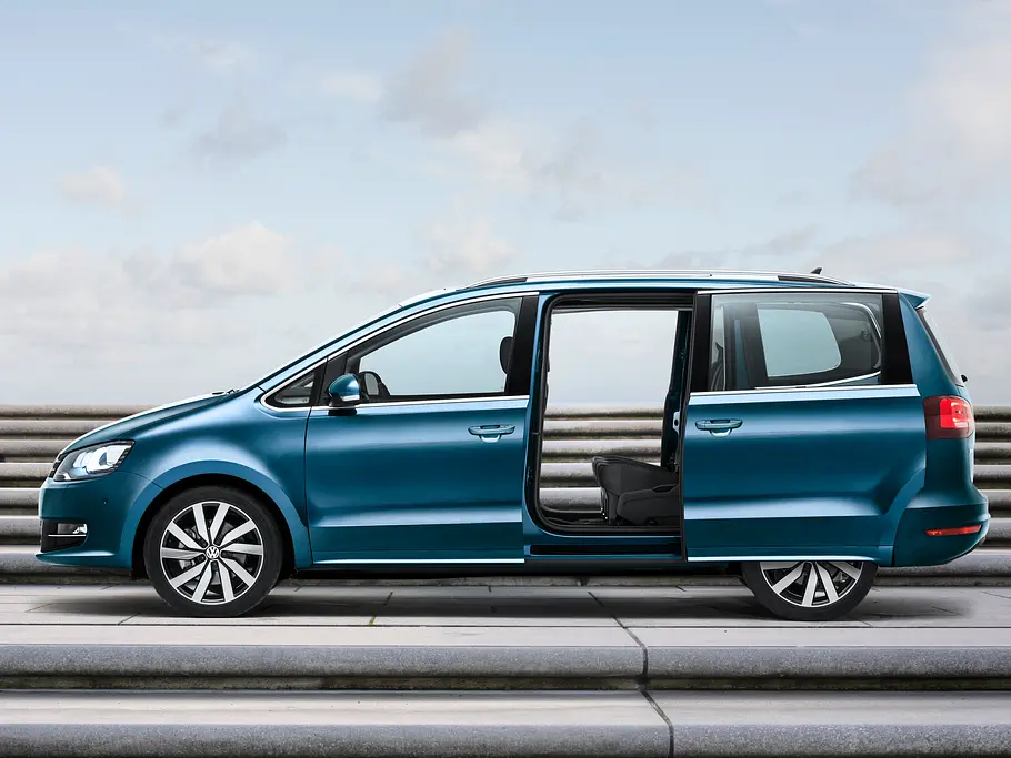 VW Sharan Facelift 2015 Familien Van Genfer Autosalon Motoren TDI