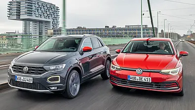 VW T-Roc/VW Golf - Foto: Frank Ratering