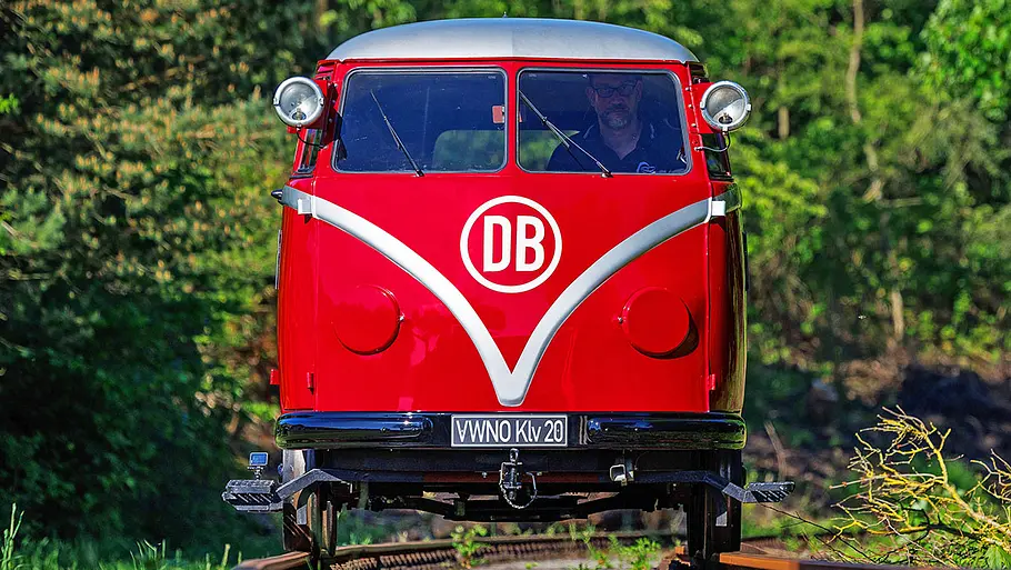 VW T1 Draisine (1954) stehend von vorne.
