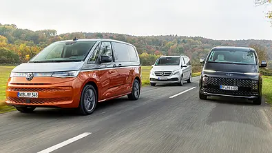 VW T7 Multivan/Mercedes V-Klasse/Hyundai Staria - Foto: Frank Ratering