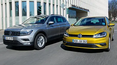 VW Tiguan/VW Golf - Foto: Jürgen Zerha