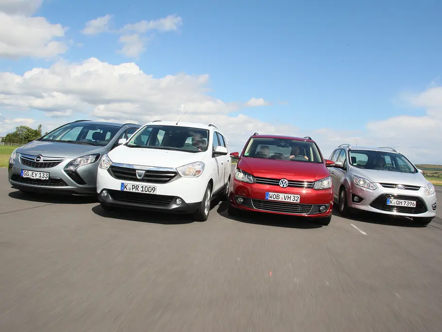 Vier Kompaktvans im Test Vier Kompaktvans im Test: Dacia Lodgy, Ford Grand C-MAX, Opel Zafira Tourer und VW Touran