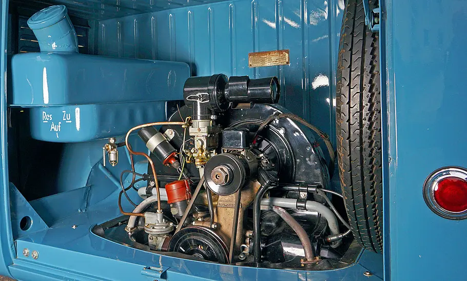 Der Motor des VW Transporter T1.