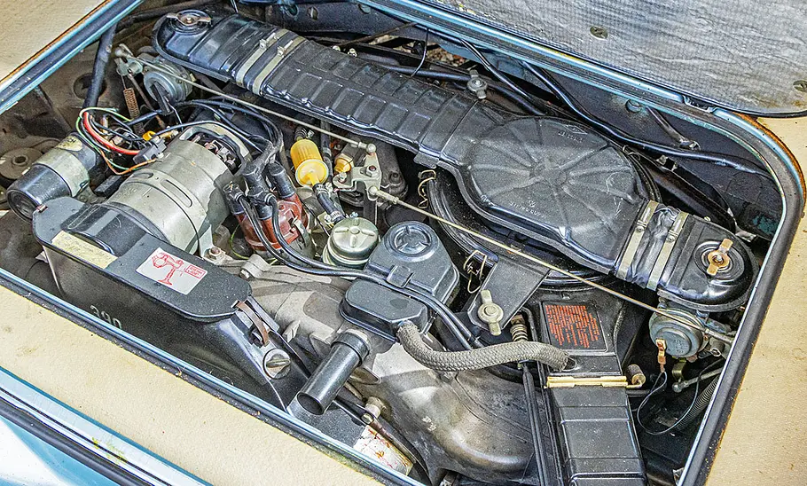 VW Typ 3 Variant Der Motor des VW Typ 3 Variant.