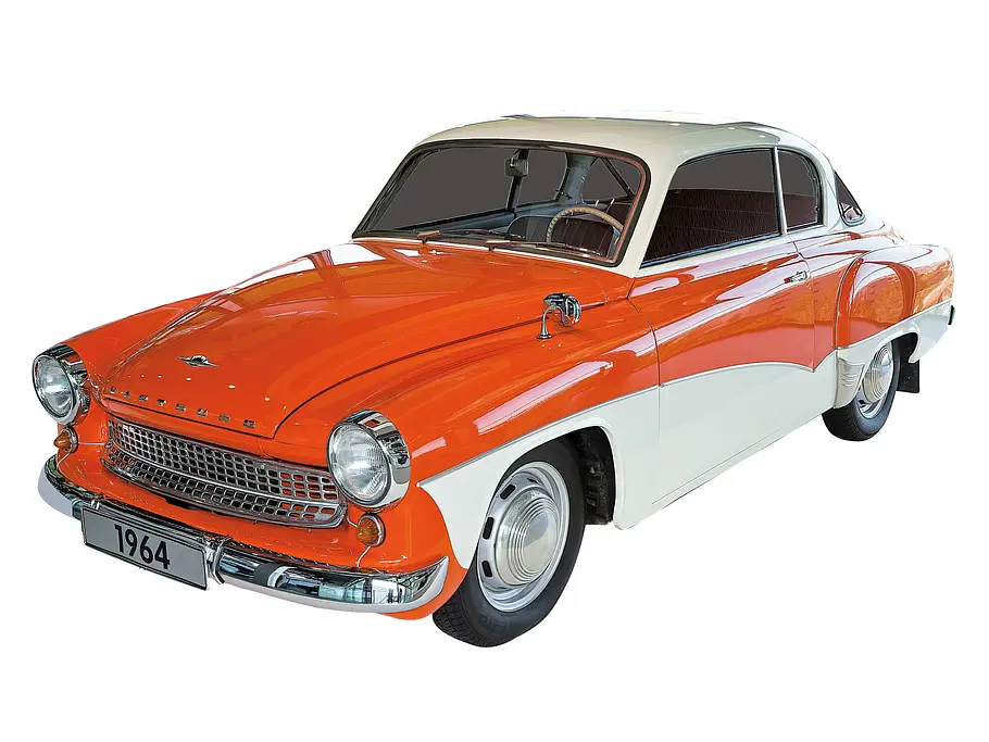 Motorentechnik: Wartburg 311 - Dreizylinder-Zweitakter Wartburg 311 Dreizylinder-Zweitakt-Motor Technik Bilder technische Daten