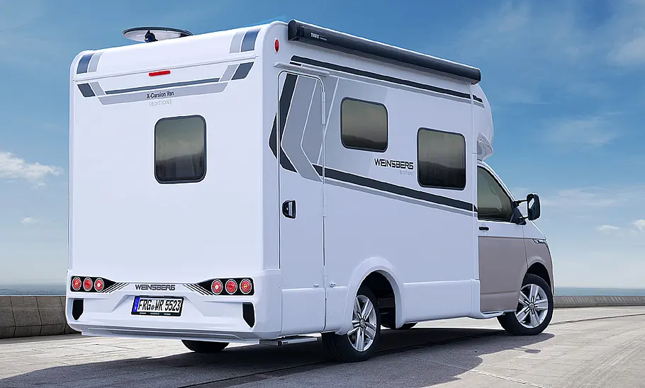 Weinsberg X-Cursion Van (2024); stehend, Ansicht hinten rechts