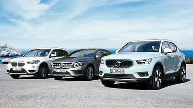 Volvo XC40 T5/BMW X1 xDrive25i/Mercedes GLA 250 - Foto: Jürgen Zerha