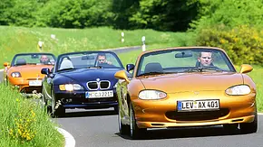BMW Z3/Mazda MX-5/Fiat Barchetta: Vergleich - Foto: Willy Bister